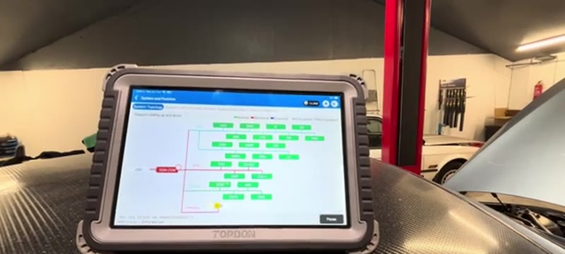 Diagnostic rescan showing all green with the BMW 335i misfire codes cleared