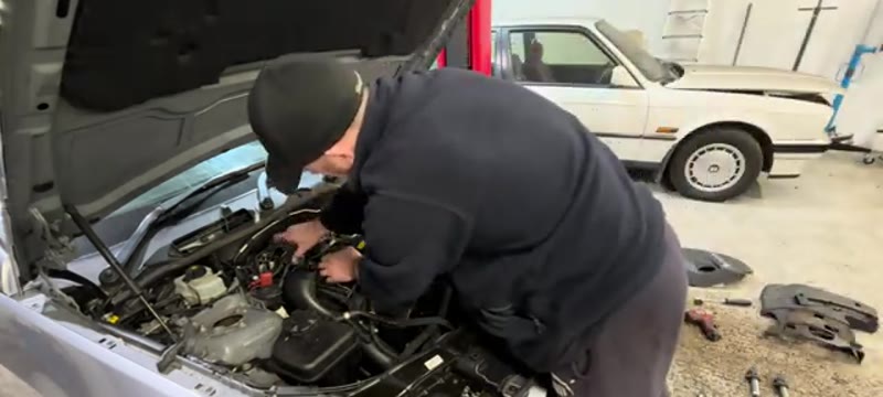 Swapping the suspect coil pack to another cylinder on the BMW 335i to test it