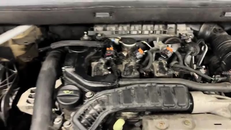 Citroen C4 PureTech engine bay rebuilt and refilled ready for the first start
