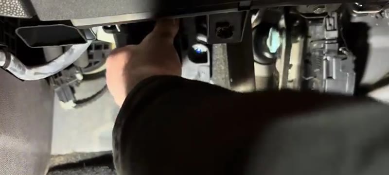 Removing the clutch pedal assembly from the Ford Fiesta bulkhead