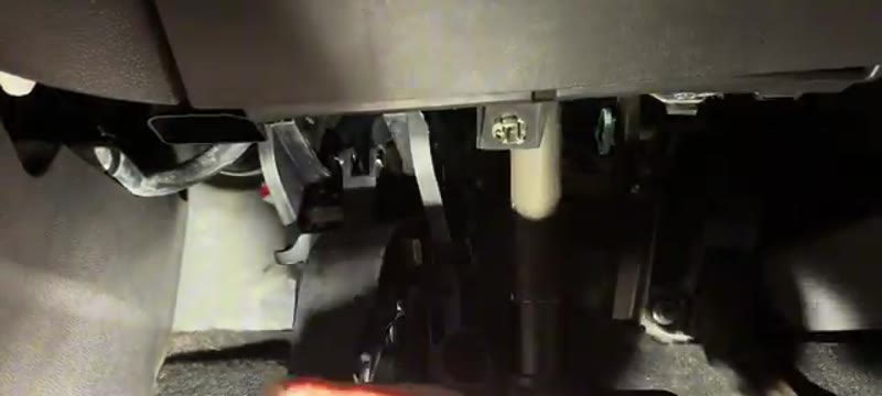 Refitting the pedal assembly up into the Ford Fiesta dashboard