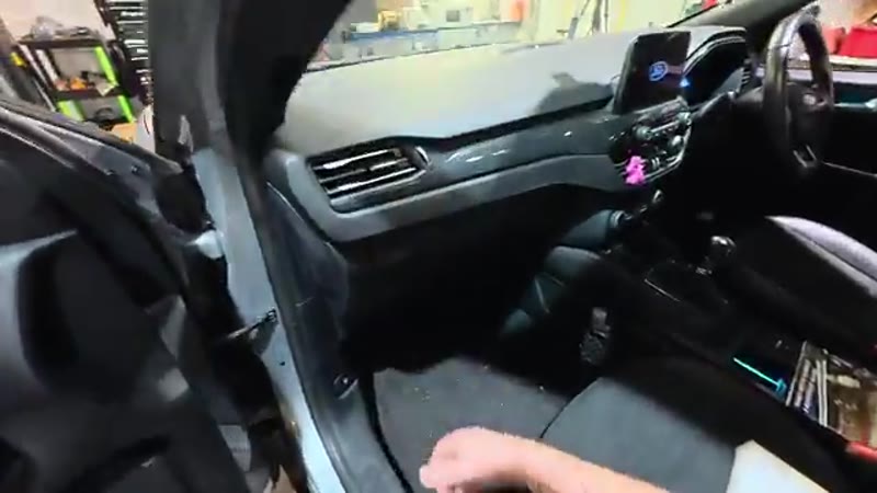 Passenger side of the Ford Kuga with the door open ready to access the glove box