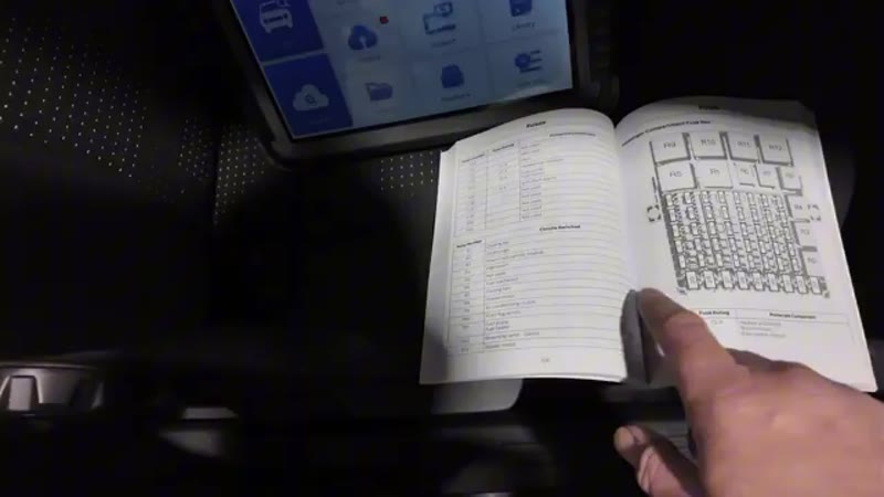 Checking the fuse diagram in the Transit Connect handbook for the data link connector fuse