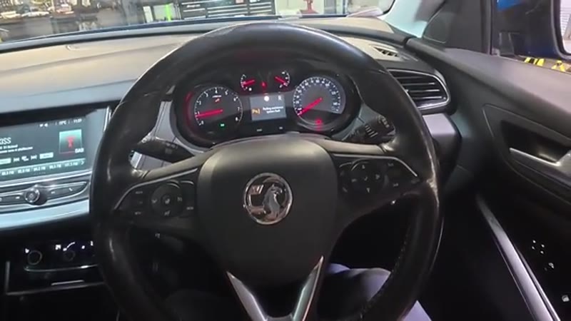 Instrument cluster on a Vauxhall Grandland X showing the parking assistance system fault warning
