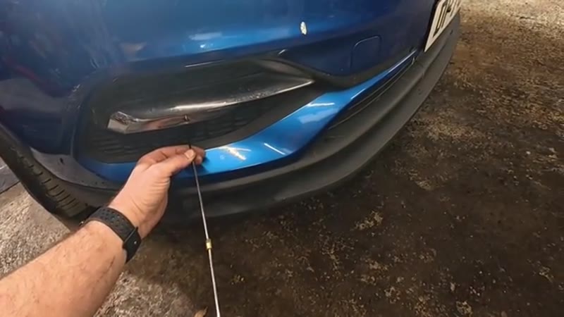 Listening to a working parking sensor for the ticking sound through the stethoscope
