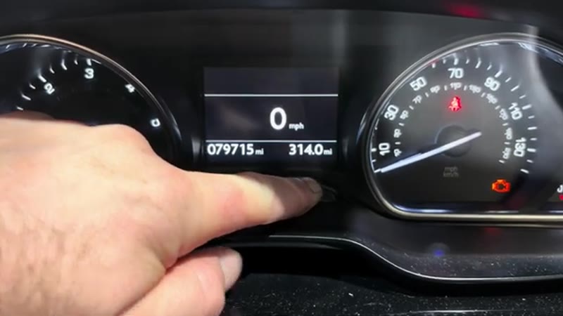 Instrument display back to normal with the service warning cleared after the reset
