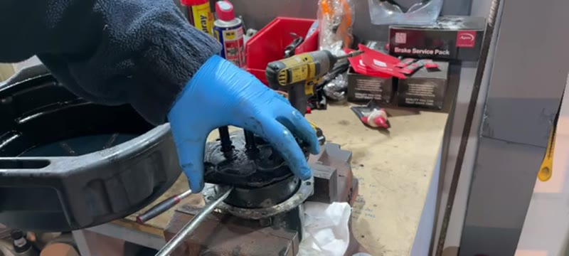 Carefully prising the lid off the Renault Captur fuel filter housing