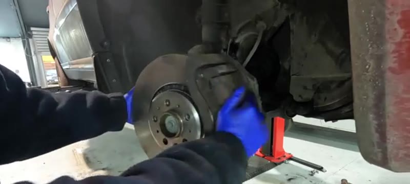Completed Volvo XC90 brake assembly ready for the wheel to be refitted