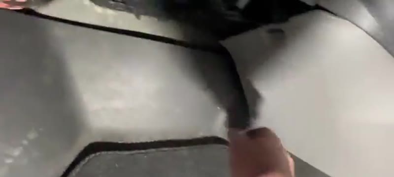 Pulling the lower trim cover off under the glove box on a VW Caddy