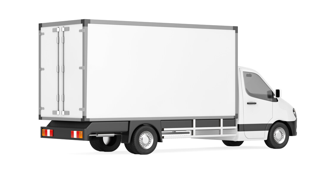 White panel van, representing the Renault Trafic